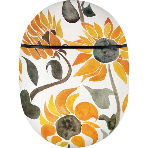 Cat Coq Yellow Sunflower Google Pixel Buds Skin